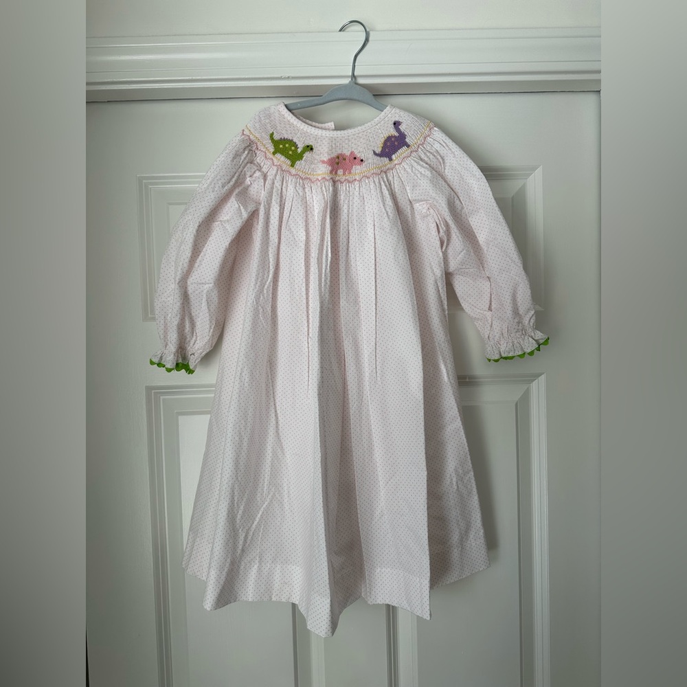 NWT Smocked Dino Bishop dress
